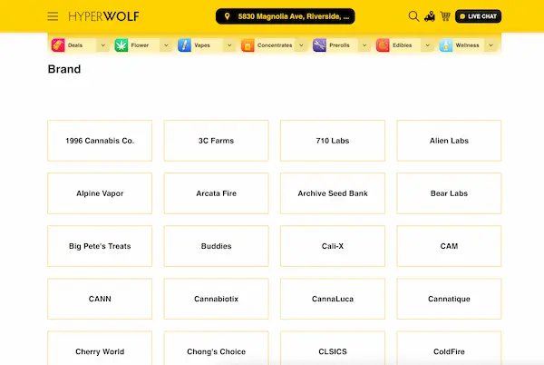Hyperwolf brand landing pages
