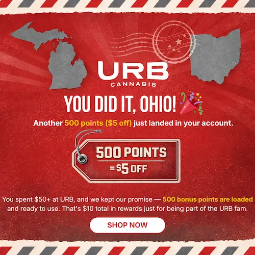 URB Ohio 500 point confirmation
