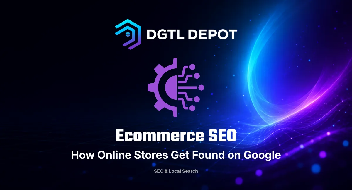 Ecommerce SEO — how online stores get found on Google. A guide from DGTL Depot
