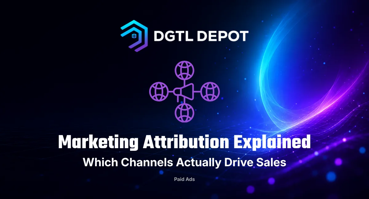 Marketing attribution explained — which channels actually drive sales. A guide from DGTL Depot