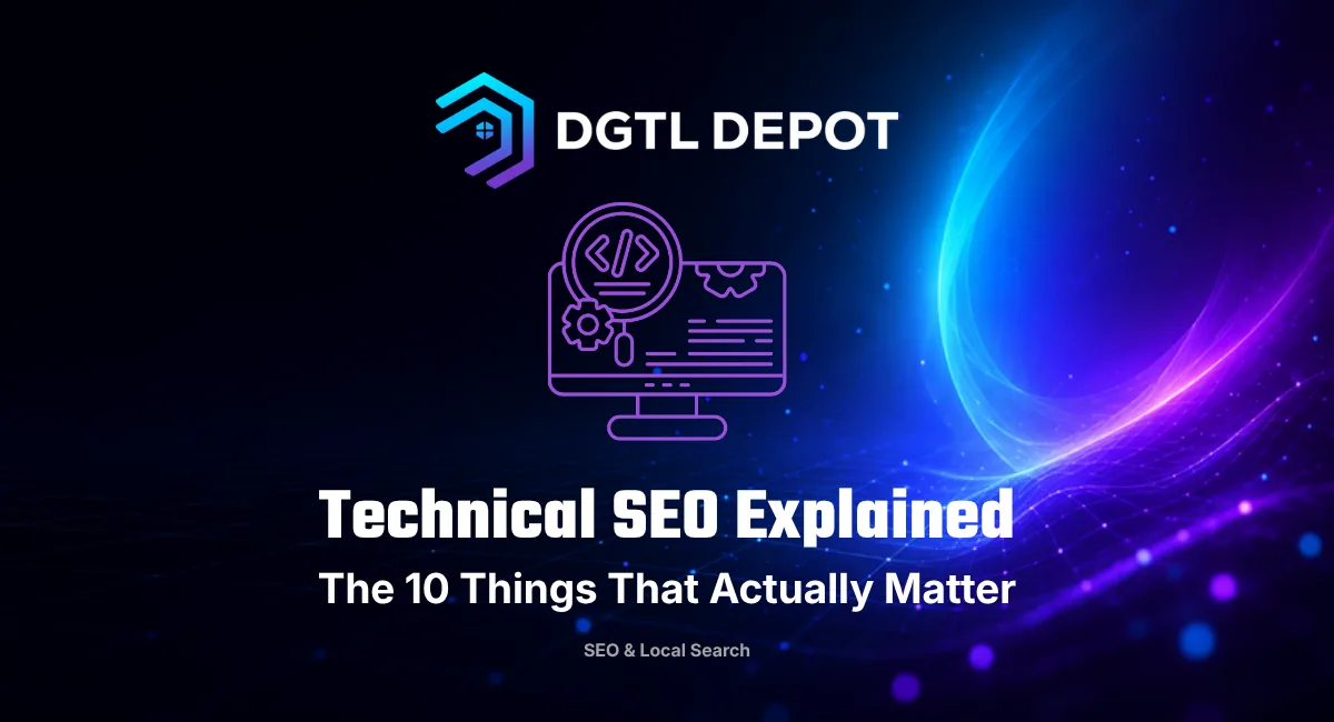 Technical SEO explained — the 10 things that actually matter, a guide from DGTL Depot