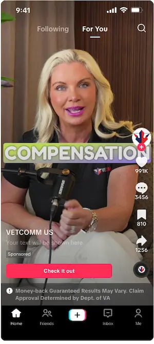 VetComm TikTok ad 2