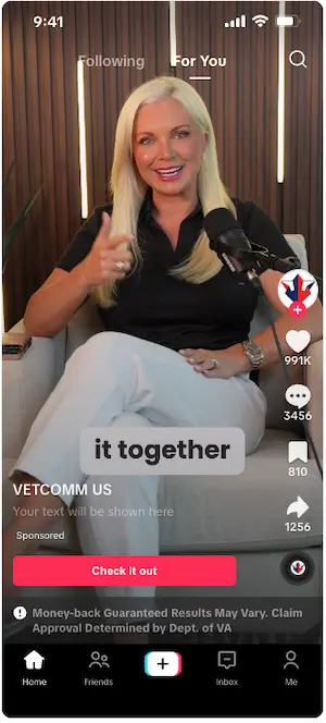 VetComm TikTok ad 3