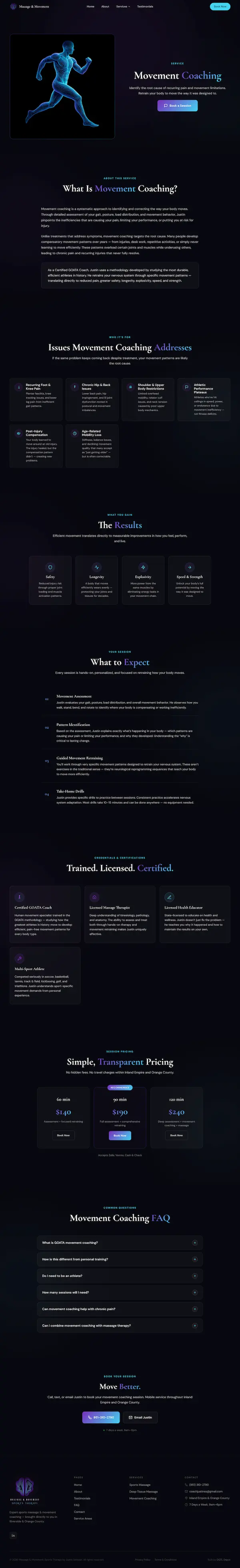 Movement Coaching service page